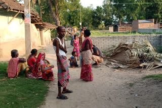 Bad road condition of Jhanjhra village in Malda