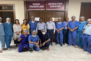 First kidney transplant done in new hospital of medical college