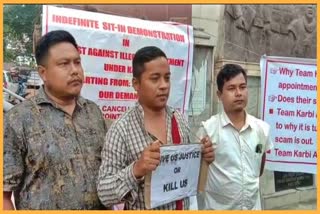 Two RTI workers protest against KAAC for 21 days at Diphu