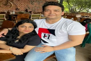 Pooja Singhal and her husband Abhishek Jha