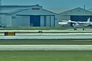 Pilot down, passenger takes  plane for landing
