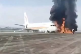 چین کے مسافر طیارے میں لگی آگ، 40 مسافر زخمی
