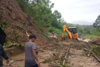 Landslide disrupts train services