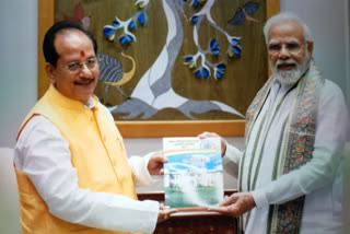 प्रधानमंत्री नरेंद्र मोदी से विजय सिन्हा की मुलाकात