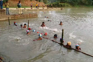 Swimmers struggle Due to Lack of Infrastructure in only Swimming Club of Singur