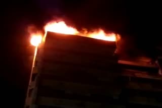 Fire broke out in a building in Gurugram
