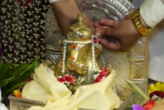 shardesh mangalam wedding ceremony of  dagdusheth ganpati on occasion of akshay tritiya in pune