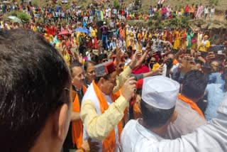 CM Dhami attended the Bhadraraj fair in Mussoorie