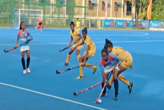 Senior Women's National Hockey  hockey tournament  Jharkhand  Haryana  Karnataka  Odisha  सीनियर महिला राष्ट्रीय हॉकी  झारखंड  हरियाणा  कर्नाटक  ओडिशा  सेमीफाइनल