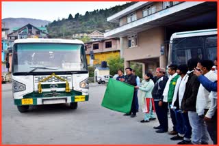 delhi leh bus service started