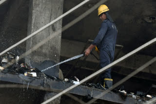 Dayanand Tiwari was driving the crane along with the owner of the vehicle when he approached the ill-fated four-storey building caught in fire, with fire-tenders allegedly not in sight on May 13