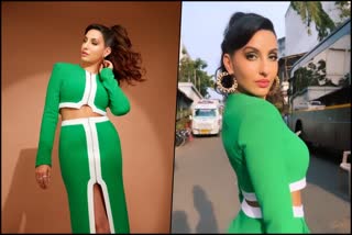 Nora Fatehi stuns in co-ord set worth Rs 79k on Dance Deewane Juniors set