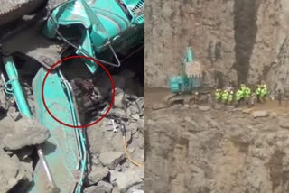 TN Quarry accident  workers were trapped inside a 300 foot deep stone quarry at Adaimithippankulam  തമിഴ്‌നാട് ക്വാറി ദുരന്തം  തമിഴ്‌നാട് തിരുനെൽവേലി ക്വാറി അപകടം  തമിഴ്‌നാട് ക്വാറി അപകടത്തിൽ മൂന്ന് മരണം സ്ഥിരീകരിച്ചു  മുന്നീർപള്ളം കരിങ്കൽ ക്വാറി അപകടം  തമിഴ്‌നാട് കരിങ്കൽ ക്വാറി അപകടത്തിൽ രക്ഷാപ്രവർകത്തനം വൈകുന്നു