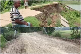 River dam situation in ghatal