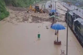 Train services hit following heavy rains in Assam