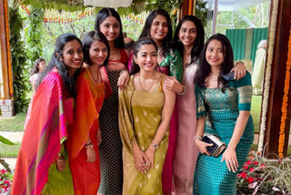 Rashmika Mandanna at friends wedding