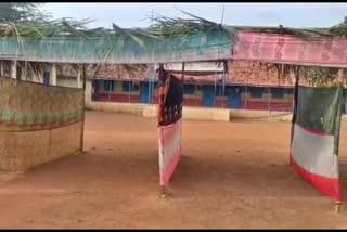 Dilapidated school room parents protest in Belagavi