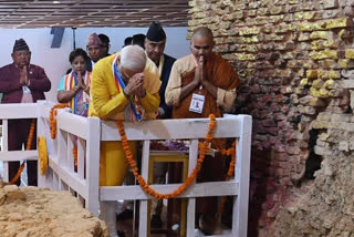 Maya Devi Temple on Buddha Purnima,Prime Minister Narendra Modi Visitds Nepal,Nepal PM Sher Bahadur Deuba,Buddha Purnima 2022,PM Modi to visit Lumbini,ಪ್ರಧಾನಿ ನರೇಂದ್ರ ಮೋದಿ ನೇಪಾಳ ಭೇಟಿ,ಭಗವಾನ್ ಬುದ್ಧನ ಜನ್ಮ ಸ್ಥಳ,ಲುಂಬಿನಿಗೆ ಭೇಟಿ ನೀಡಿದ ಪ್ರಧಾನಿ ಮೋದಿ,ಬುದ್ಧ ಪೂರ್ಣಿಮ 2022