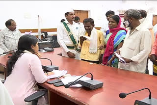 Parents weeping before the Collector for justice