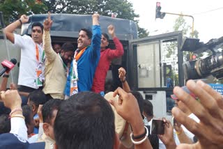 NCP Agitation Against Smriti Irani