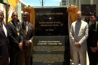 President Kovind inaugurates road named B R Ambedkar in Jamaica