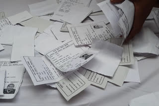 ballot paper found in unclaimed condition