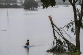 Flood at Assam  Dima Hasao cut from rest of state  New Haflong Railway Station inundated  അസമില്‍ വെള്ളപ്പൊക്കം  വെള്ളപ്പൊക്കത്തില്‍ രണ്ട് പേര്‍ മരിച്ചു  അസമില്‍ 2 ലക്ഷം പേരെ മാറ്റി പാര്‍പ്പിച്ചു  ഗുവാഹത്തിയില്‍ മഴക്കൊടുതി