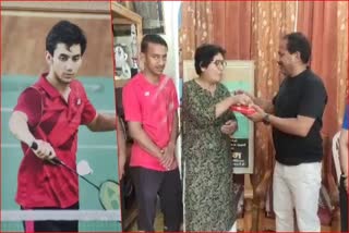 Celebrations at Badminton star Lakshya Sen house
