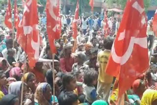 Kiln workers demonstration in Karnal