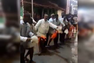 Minister Narayana Gowda dance