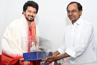 Tamil hero vijay met Telangana CM KCR