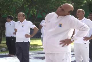 Defence Minister Rajnath Singh participates