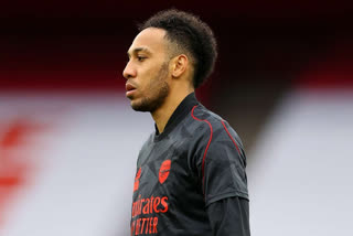 Aubameyang retires from internationals  Barcelona striker Pierre Emerick Aubameyang announced retirement from international footbal  Pierre Emerick Aubameyang  ബാഴ്‌സ സ്‌ട്രൈക്കര്‍ ഔബമെയാങ് അന്താരാഷ്ട്ര ഫുട്ബോളില്‍ നിന്ന് വിരമിച്ചു  പിയറി എമറിക് ഔബമെയാങ്