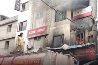Punjab: Fire breaks out in market place of Ludhiana