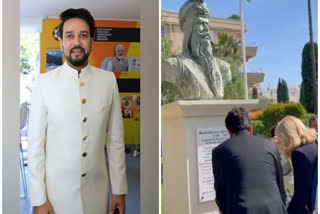 Anurag Thakur pays tributes to Maharaja Ranjit Singh in France, invokes connection between Himachal and Saint Tropez