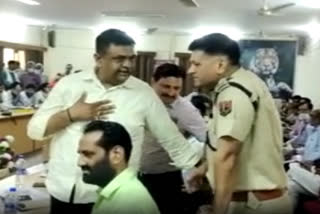 Dispute between collector and MLA in Alwar over sitting arrangement