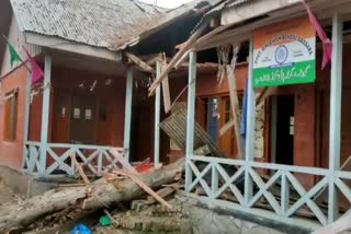 Chinar branch damages school roof in Tral