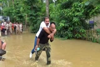 Assam BJP MLA triggers row after piggyback ride