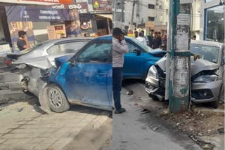 Car hits pedestrians in Bengaluru - CCTV VIDEO