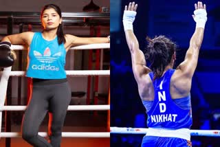 nikhat zareen performance  world champion nikhat zareen  nikhat zareen won gold  nikhat zareen pictures  Photo Gallary News  Sports News  निकहत जरीन  वर्ल्ड चैंपियन निकहत जरीन  फोटो गैलरी न्यूज