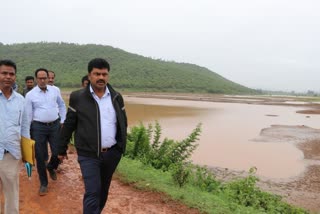 MP Raghavendra city rounds in shivamogga due to rain