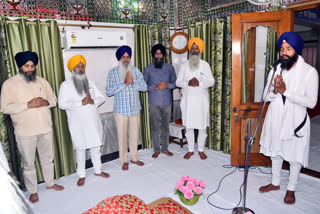 akhand path starts in remembering martyrs Gurudwara Paonta Sahib Ji by shiromani committee