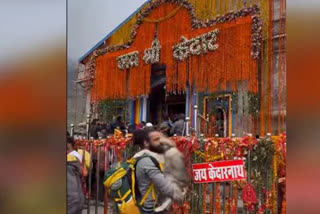 Rudraprayag FIR against a men for entering Kedarnath Temple with dog