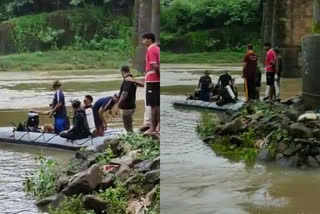 traditional healer shaba sherif murder case  navy investigation in chaliyar river  shaba sherif murder  ഷാബാ ഷെരീഫ് വധം  നാട്ടുവൈദ്യന്‍ കൊലപാതകം  ചാലിയാർ പുഴ നാവികസേന തിരച്ചിൽ  ചാലിയാർ പുഴ തെളിവെടുപ്പ്