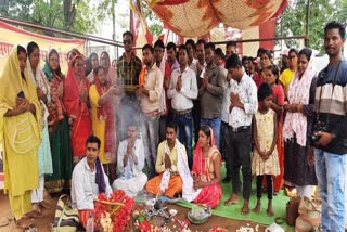 MNREGA workers performed virtuous yagya in Dantewada