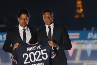 Kylian Mbapp signs new 3 year PSG deal after rejecting Real Madrid  Kylian Mbapp signs new contract with PSG  Kylian Mbapp  Kylian Mbapp rejecting Real Madrid  കിലിയൻ എംബാപ്പെ  കിലിയൻ എംബാപ്പെ പിഎസ്‌ജിയുമായി കരാര്‍ പുതുക്കി  പിഎസ്‌ജി  റയൽ മാഡ്രിഡ്  PSG  Real Madrid  പിഎസ്‌ജി പ്രസിഡന്‍റ് നാസർ അൽ ഖെലൈഫി  Nasser Al Khelaifi