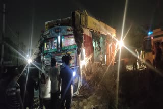 Road accident in Chaksu