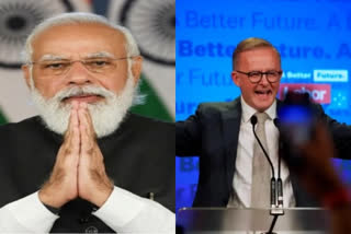 Prime Minister Narendra Modi on Saturday congratulated Australia's Labor Party leader Anthony Albanese for his party's victory in the country's federal election, which makes him Australia's prime minister-elect