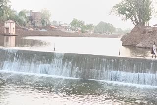 stream started flowing again in the dry Sakri river