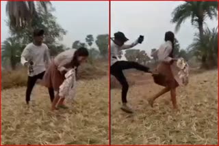youth beating tribal girl